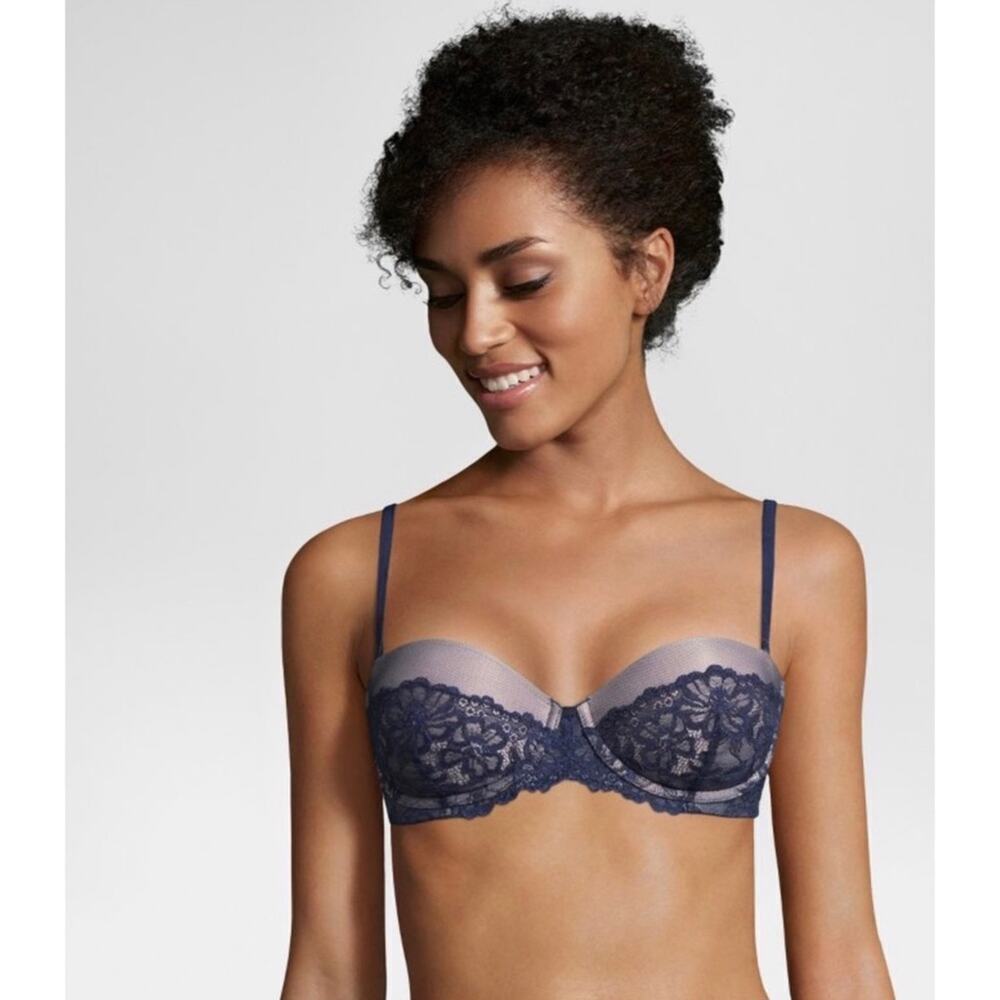 MAIDENFORM Self Expressions Essential Multi-way‎ Lace Trim Push-Up Bra 34C